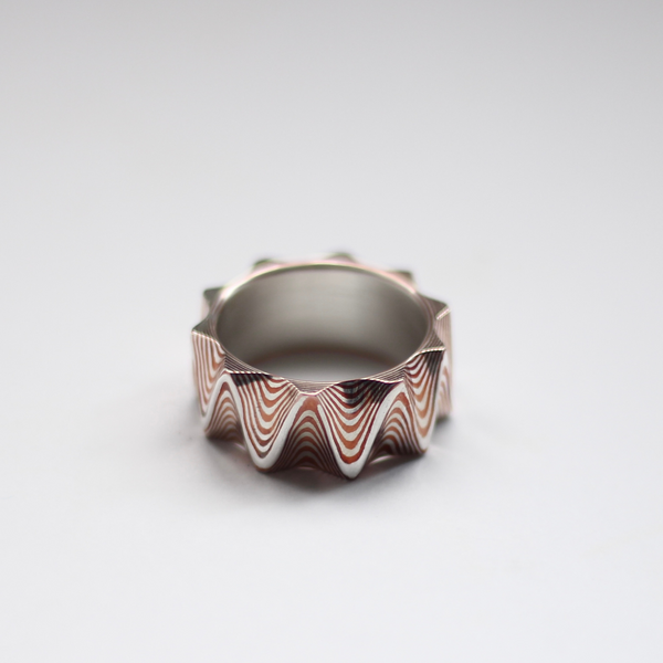 Mokume Gane Ring - Frequency