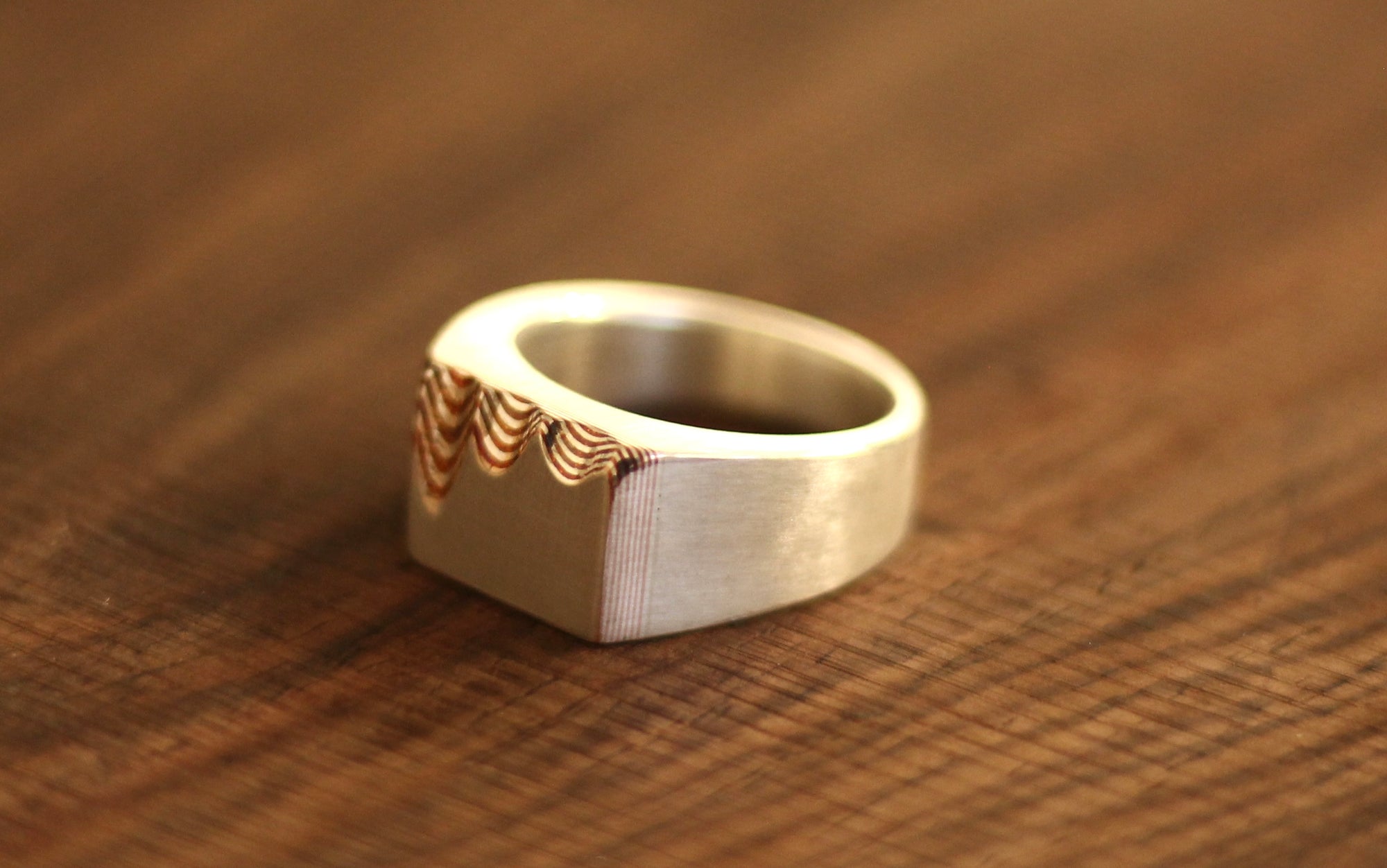 Mokume Gane Ring - Melting