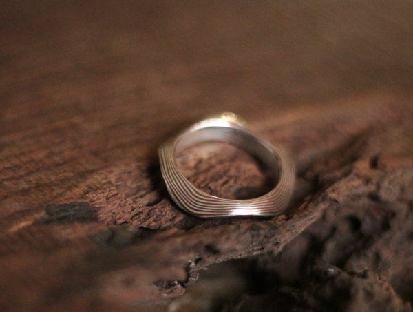 Mokume Gane Ring - Wave